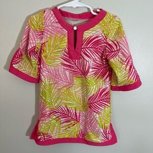 Cabana Life Girls Tropical Swim Dress/Coverup Sun Protection Size 2T